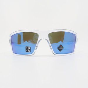 Oakley OO9129 0563 New Clear/ Prizm Blue New Polarized Sunglasses 63mm